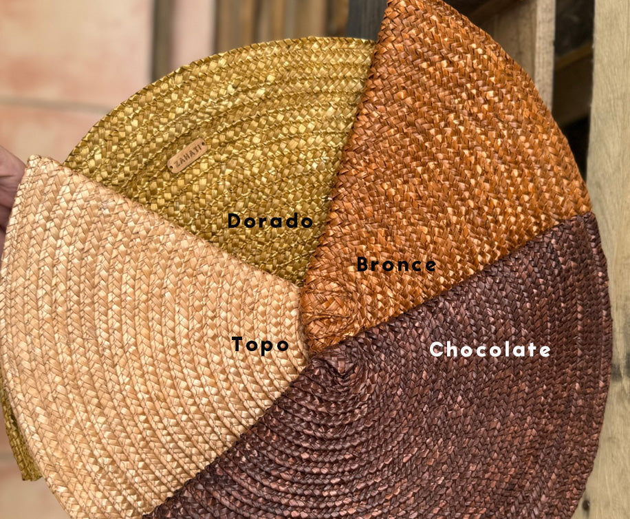 Bolso de mano Baguette mediana dorada
