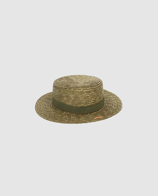 Canotier straw hat low cup brim S color