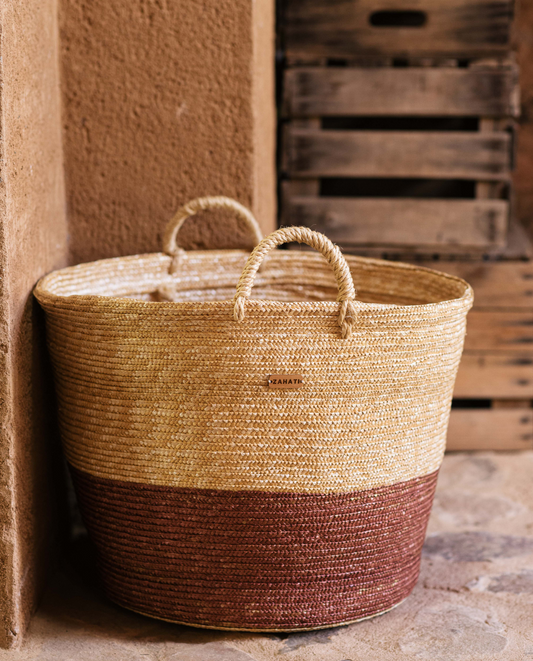 Cesta bicolor redonda - ZAHATI