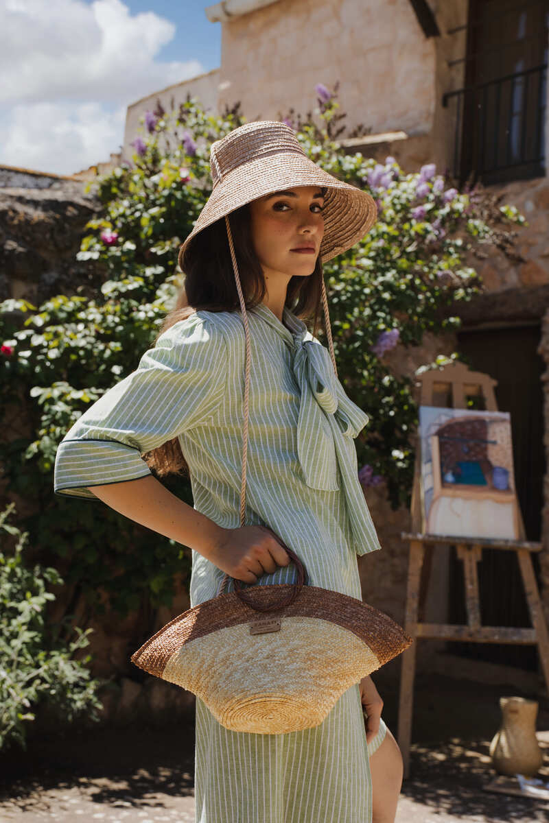 Wheat Straw Mini Hatbag