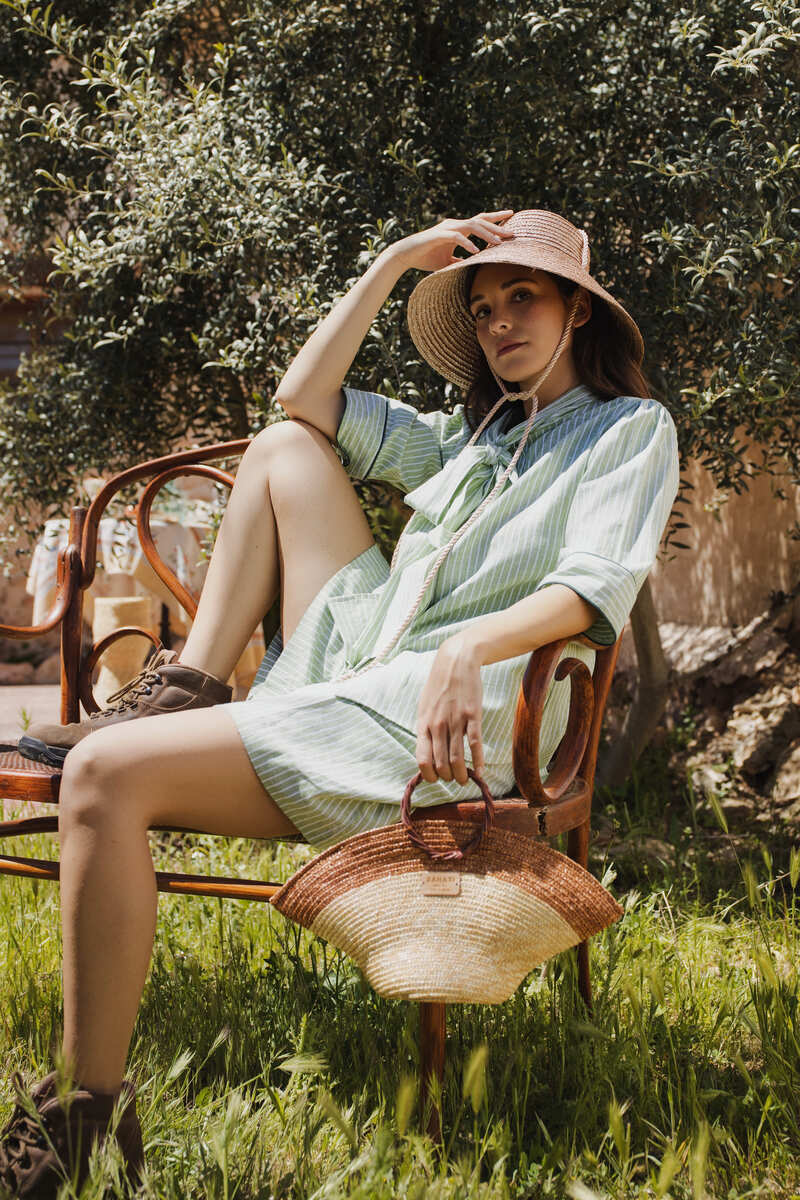 Wheat Straw Mini Hatbag