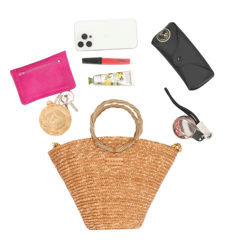 Bolso mini Shelly Camel - capacidad -  Zahati