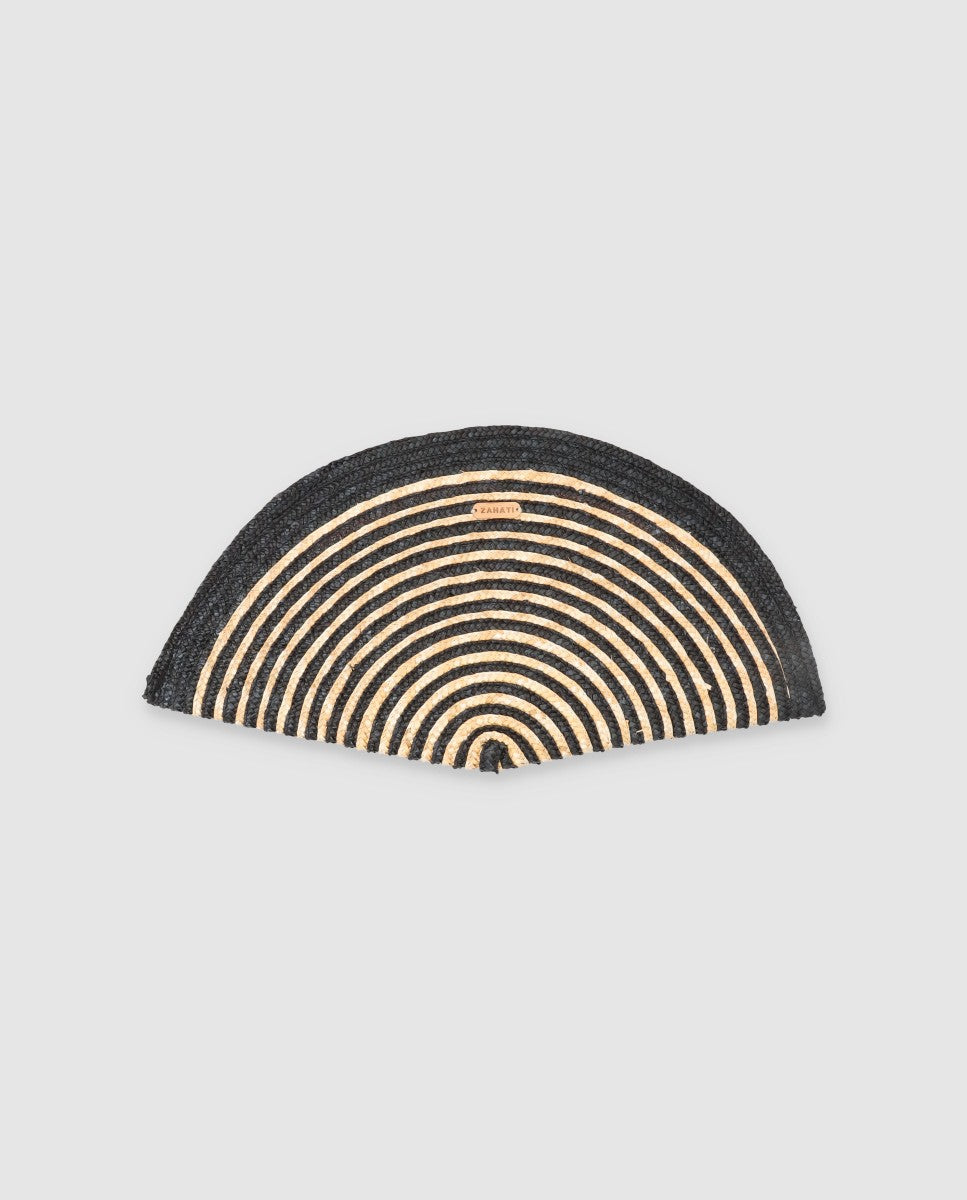 Bolso Abanico espiral negro