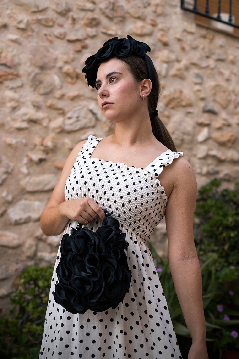 Bolso Tubito Super Bloom negro