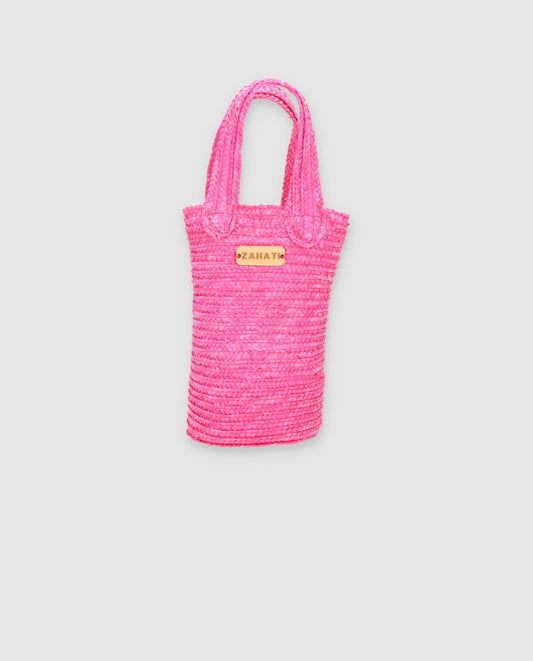 Fuchsia baguetin handbag