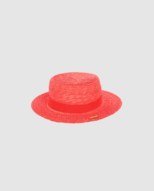 Canotier straw hat low cup brim S color