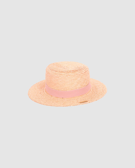 Canotier straw hat low cup brim S color