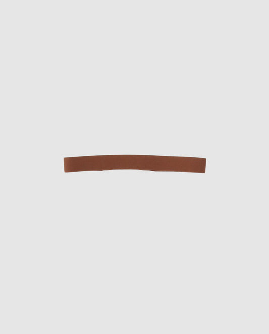 Cinta sombrero exterior chocolate fina