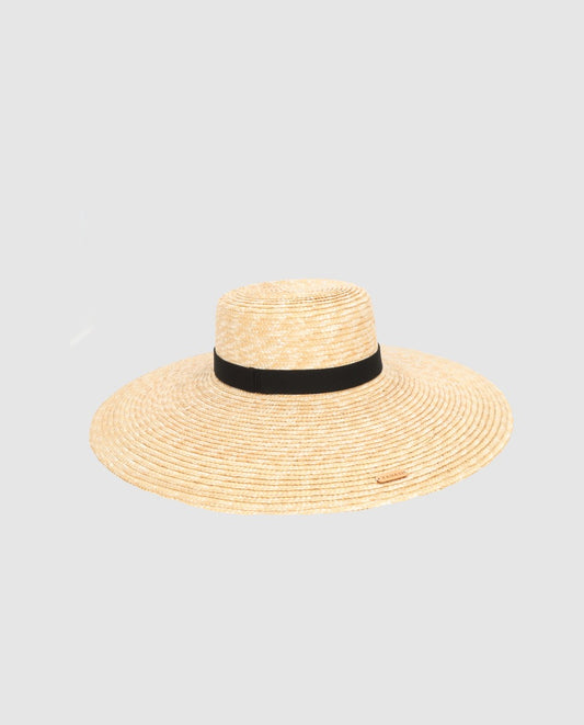 Cuchi straw hat with L brim natural
