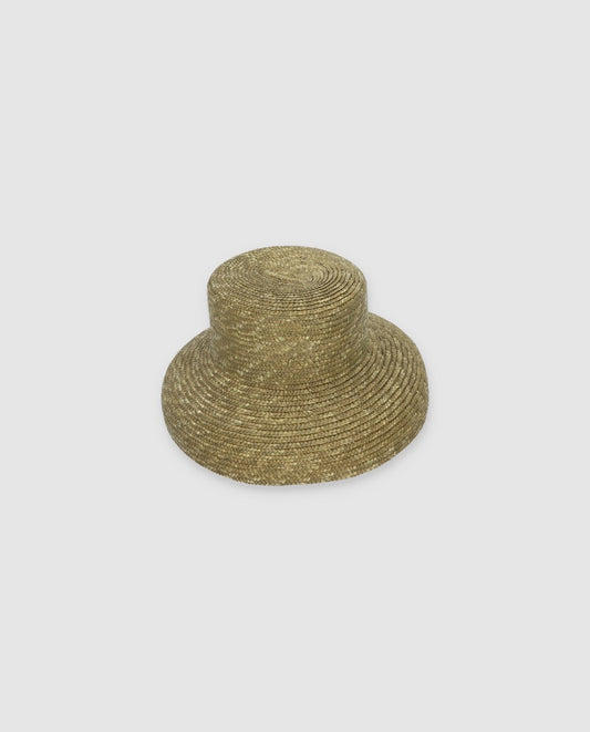 Cuchi Curved Wheat Straw Hat Brown