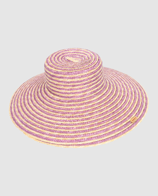 Sombrero Cuchi espiral violeta Ala L
