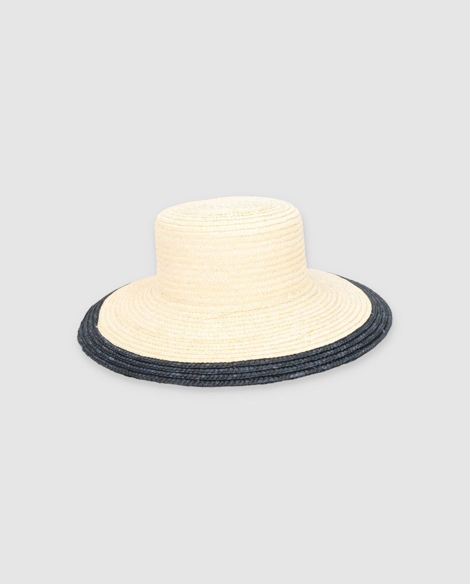Sombrero Cuchi sisi blanco-negro