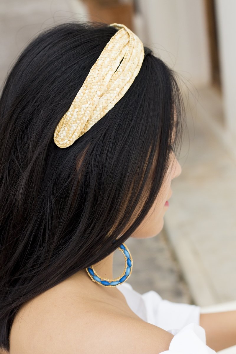 Diadema de paja natural - ZAHATI