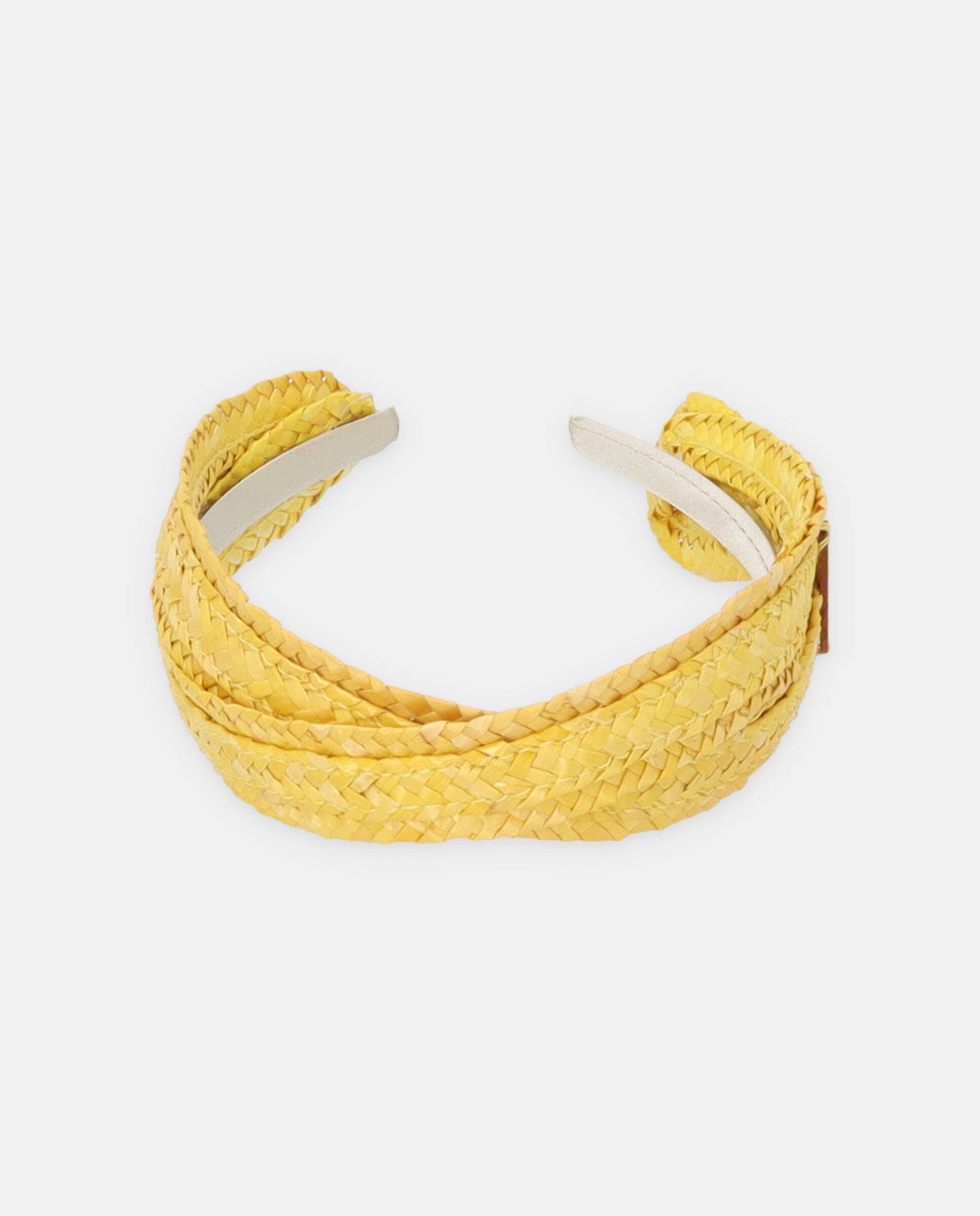 natural straw headband