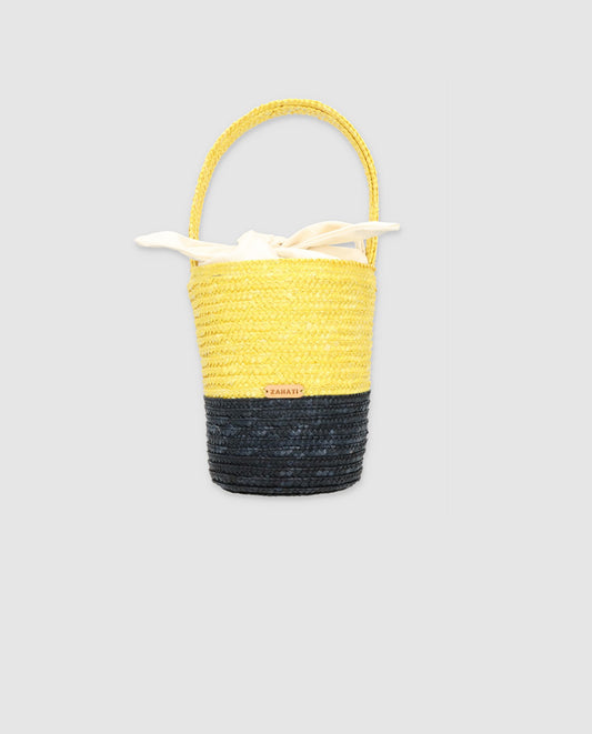 Bolso Juanita bicolor amarillo-negro