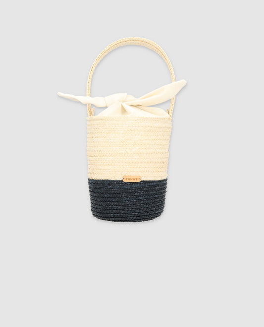 Bolso Juanita bicolor blanco-negro