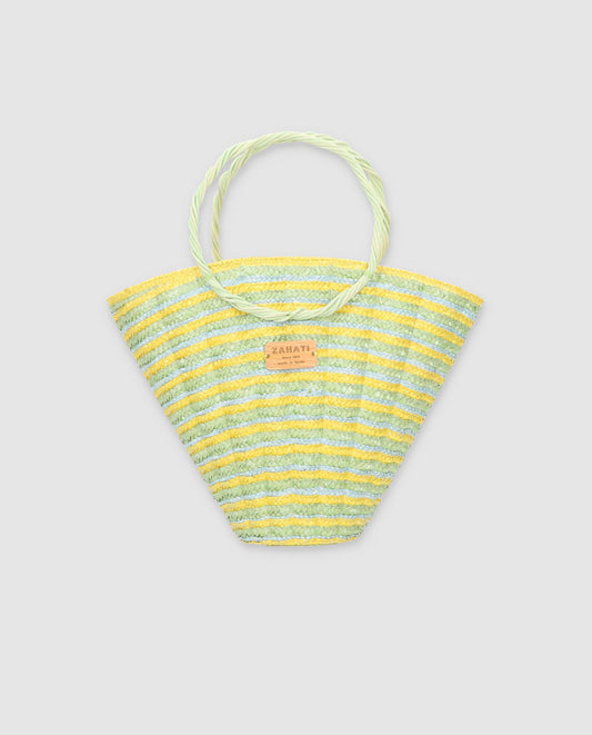 Shelly L maxi bag tricolor pistachio