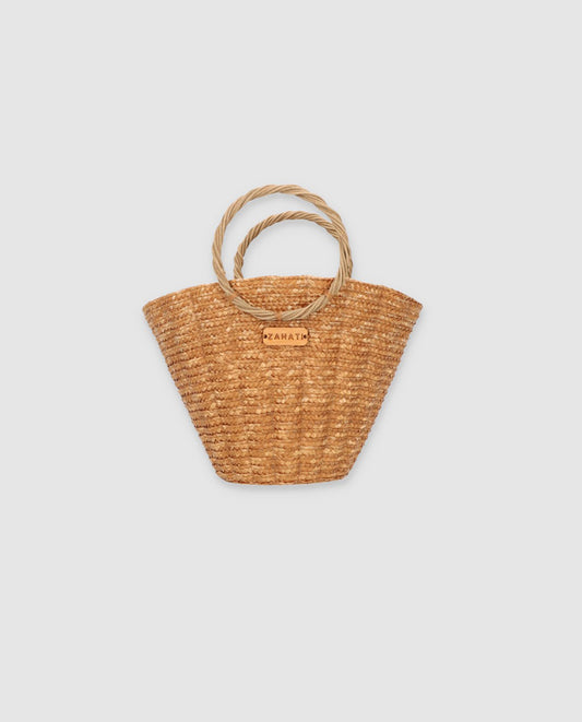 Mini sac coquillage camel
