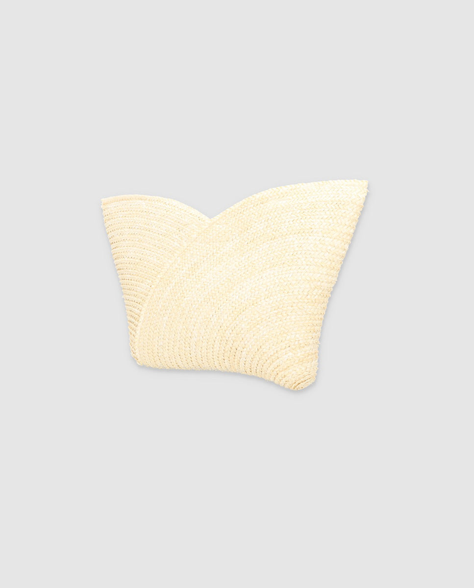 Cartera Petalo L blanco roto