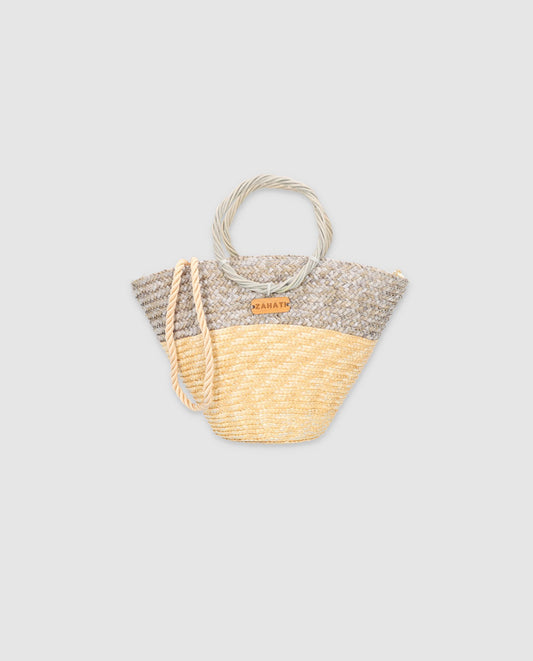 Mini shelly tricolor pistachio bag
