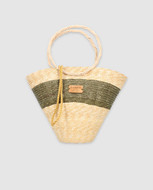 Shelly L maxi bag tricolor pistachio