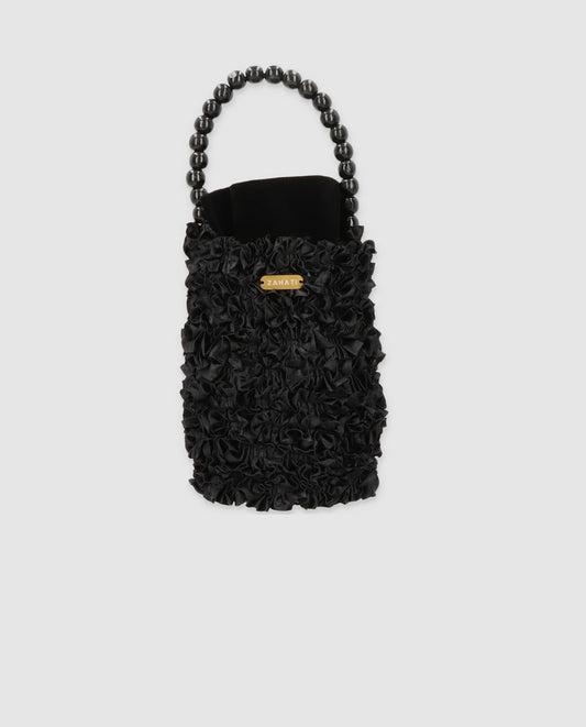 Black Bloom Tube Bag