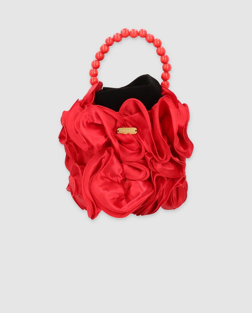 Red Super Bloom Tube Bag