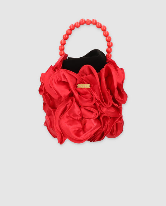 Red Super Bloom Tube Bag