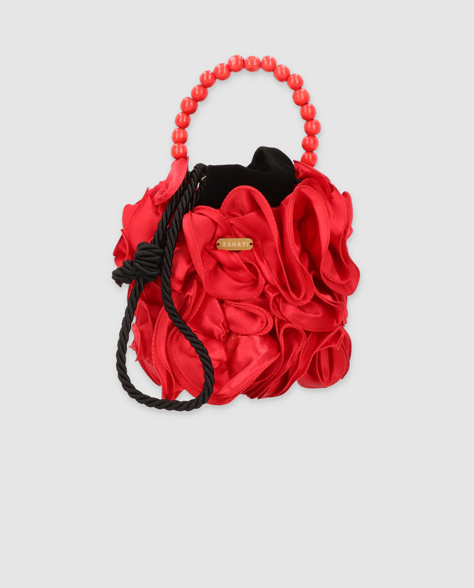 Red Super Bloom Tube Bag