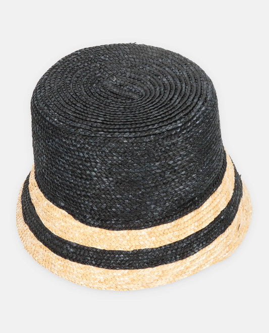 Two-tone natural black bucket