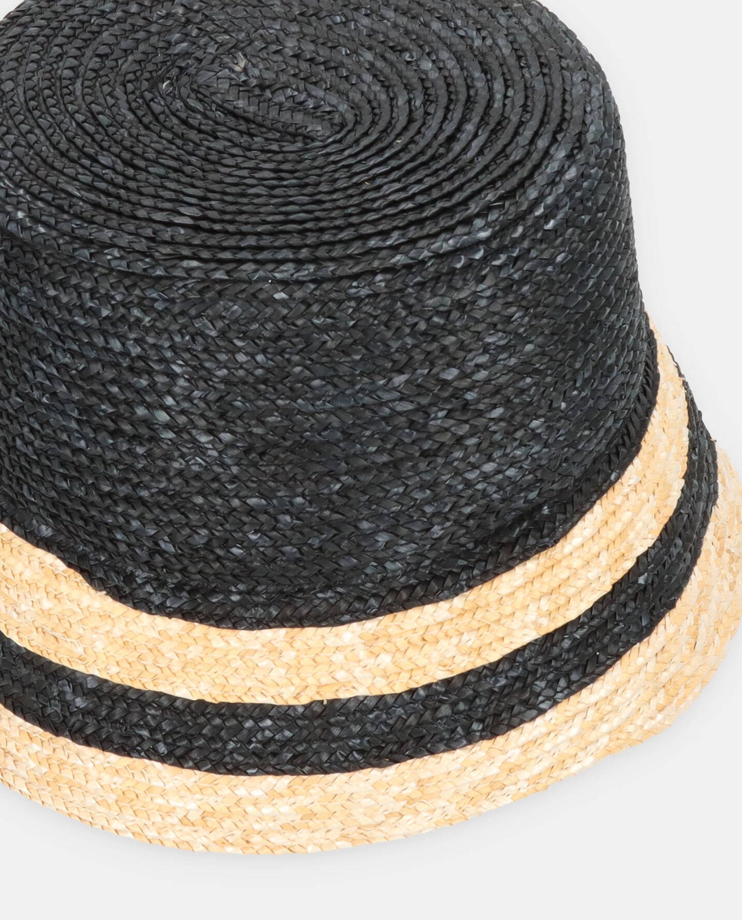 Bucket bicolor negro natural