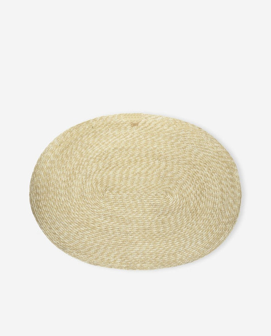 Alfombra/tapiz ovalada paja natural - ZAHATI