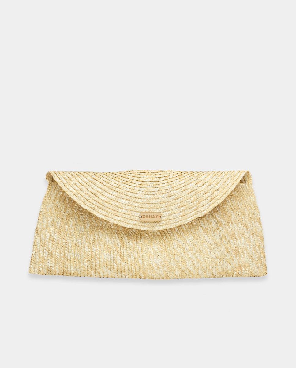 Bolso de mano natural Hoja - ZAHATI