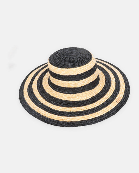 Cuchi hat natural zebra-black brim L