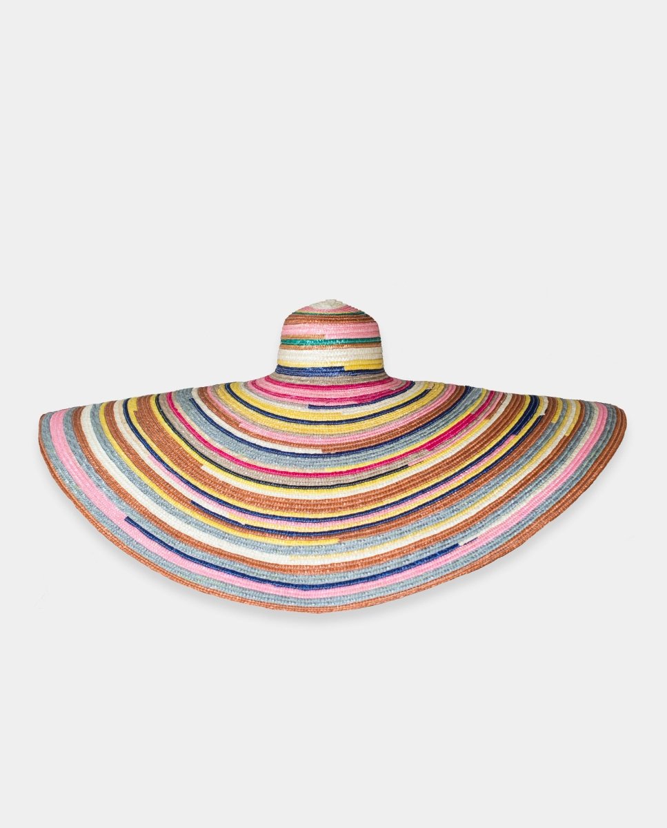 Pamela Maxi XXL de paja Rainbow - ZAHATI