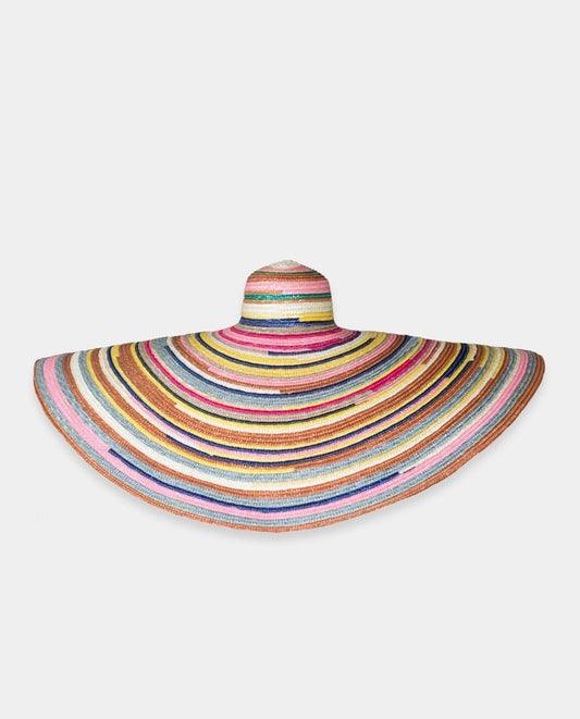 Pamela Maxi XXL de paja Rainbow - ZAHATI