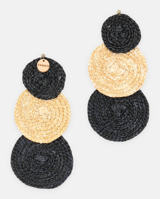 Pendientes Lola negro - ZAHATI