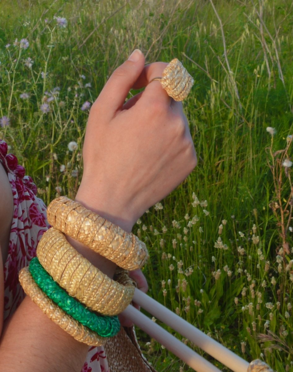 Pulsera de paja natural - ZAHATI