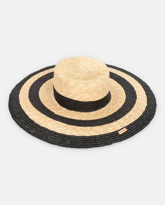 Sombrero Canotier Aalto cebra negro - ZAHATI