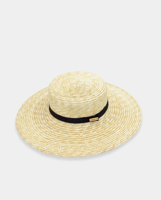 Sombrero Canotier ala Mediana color natural - ZAHATI