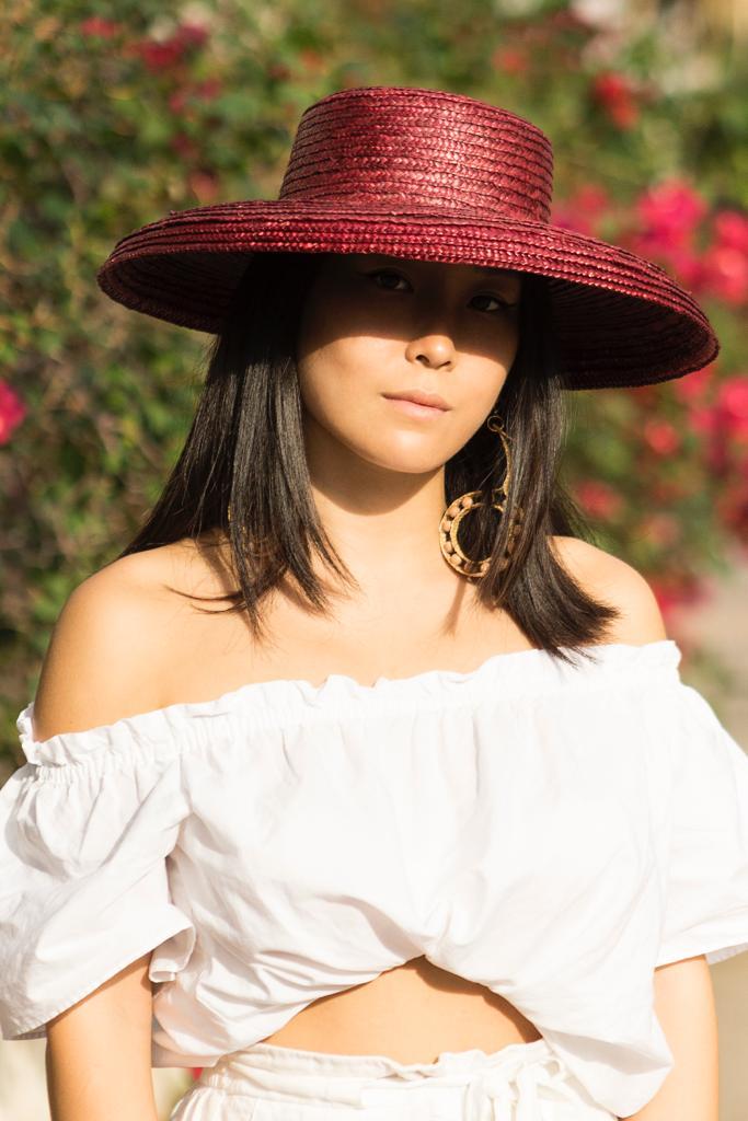 Sombrero de paja Canotier Curvo - ZAHATI