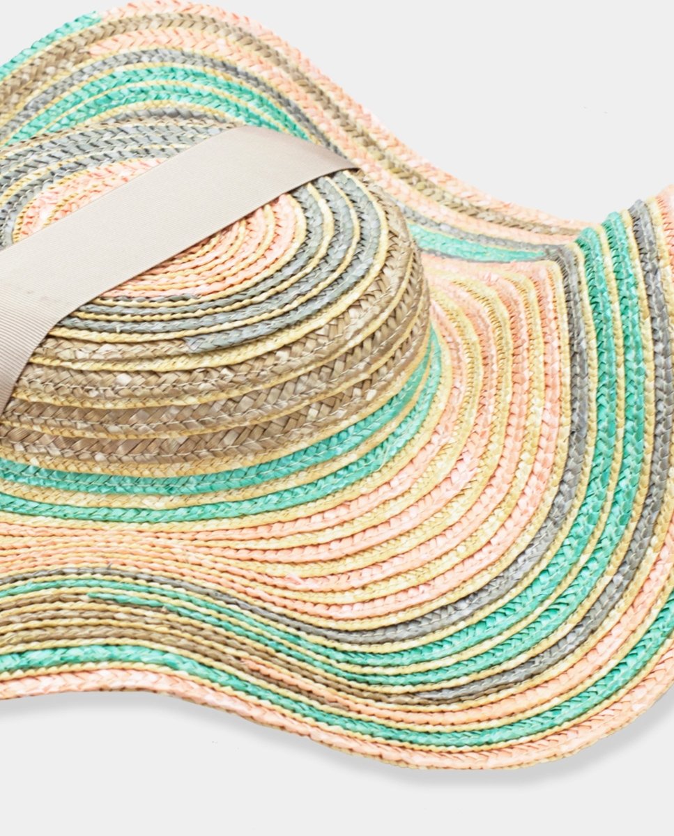 Sombrero de paja Medusita-Andalusian tricolor - ZAHATI