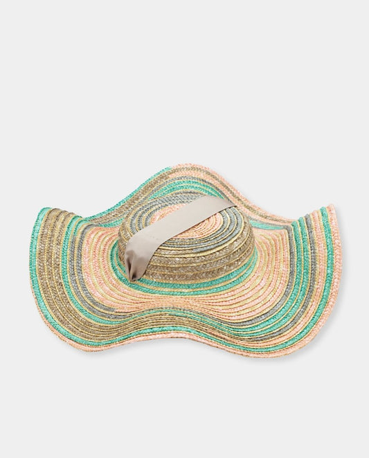 Sombrero de paja Medusita-Andalusian tricolor - ZAHATI